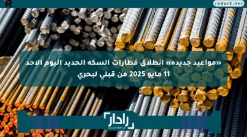 «مواعيد جديدة» انطلاق قطارات السكة الحديد اليوم الأحد 11 مايو 2025 من قبلي لبحري